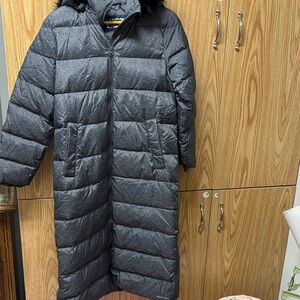 Lands' End Gray Puffer Jacket